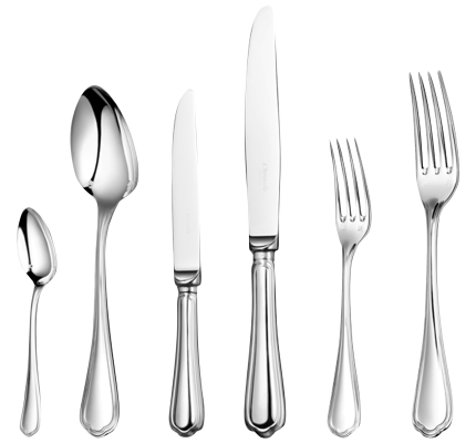 christofle flatware set for 6 people (36 pieces) spatours  silver plate 1