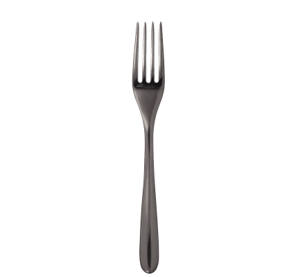 christofle stainless steel table fork - black colour 2