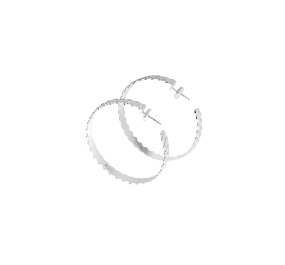 christofle sterling silver hoop earrings 6