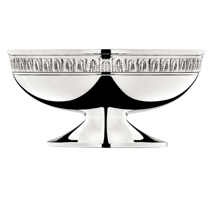 christofle low bowl on stand 14,5cm malmaison  silver plated 1