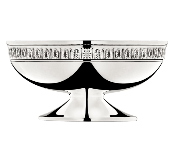 christofle low bowl on stand 14,5cm malmaison  silver plated 1