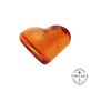 Transparent Heart Amour Ambre - front