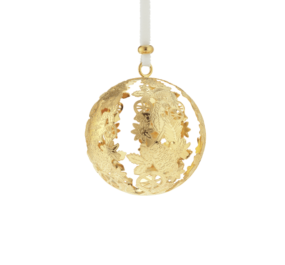 Silver-Plated Christmas Ornament 2025 Edition - Gold