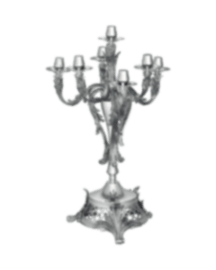 christofle silver plated seven light candelabra 0