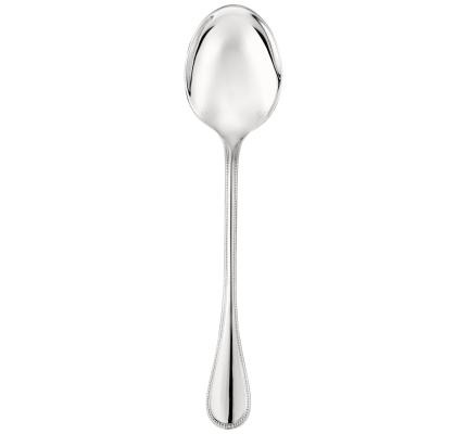 christofle serving spoon perles  silver plated 1