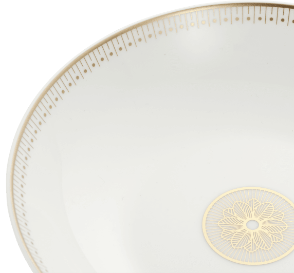 christofle porcelain soup cereal bowl gold finish 2