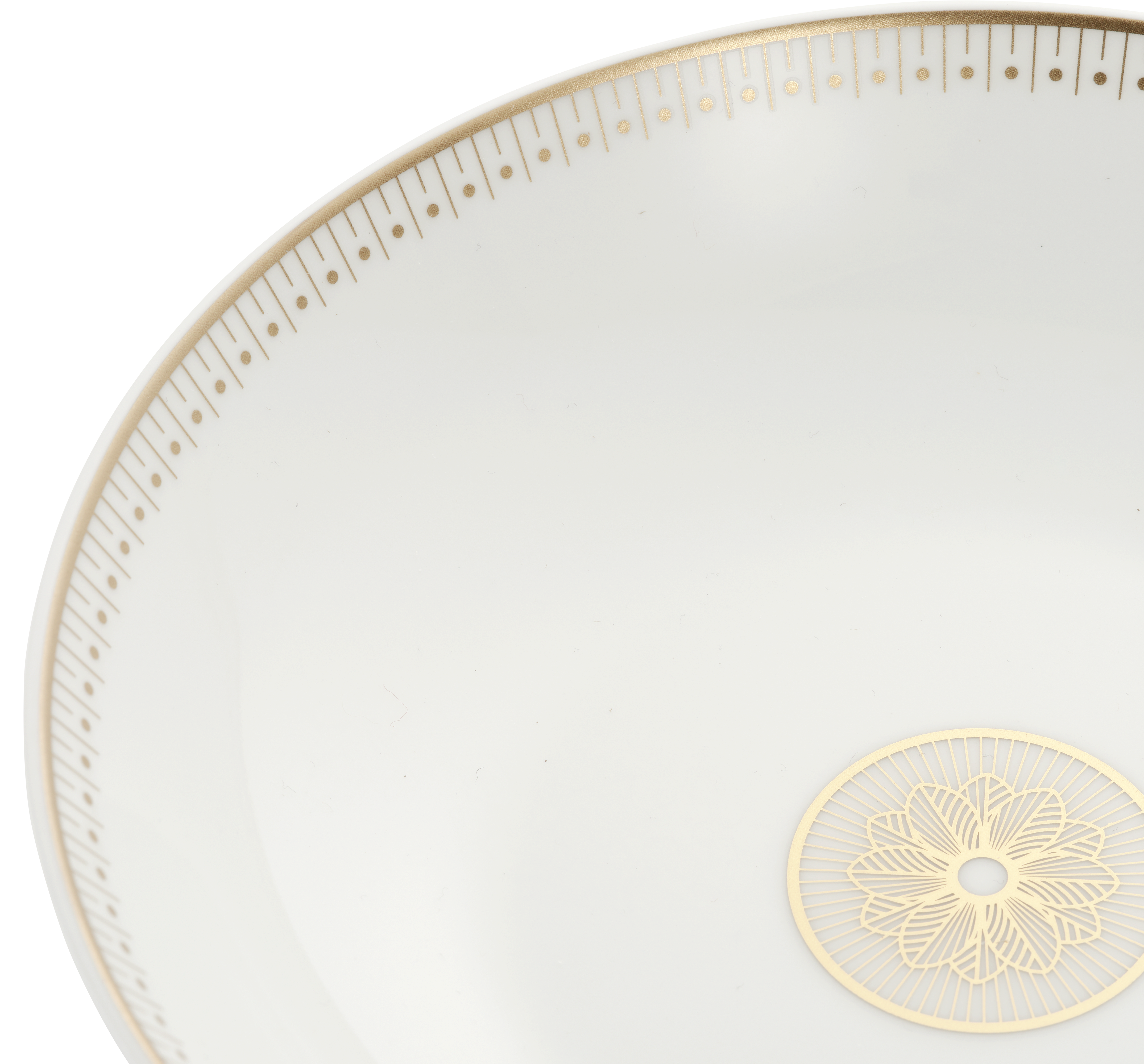 christofle assiette creuse calotte en porcelaine finition or 2