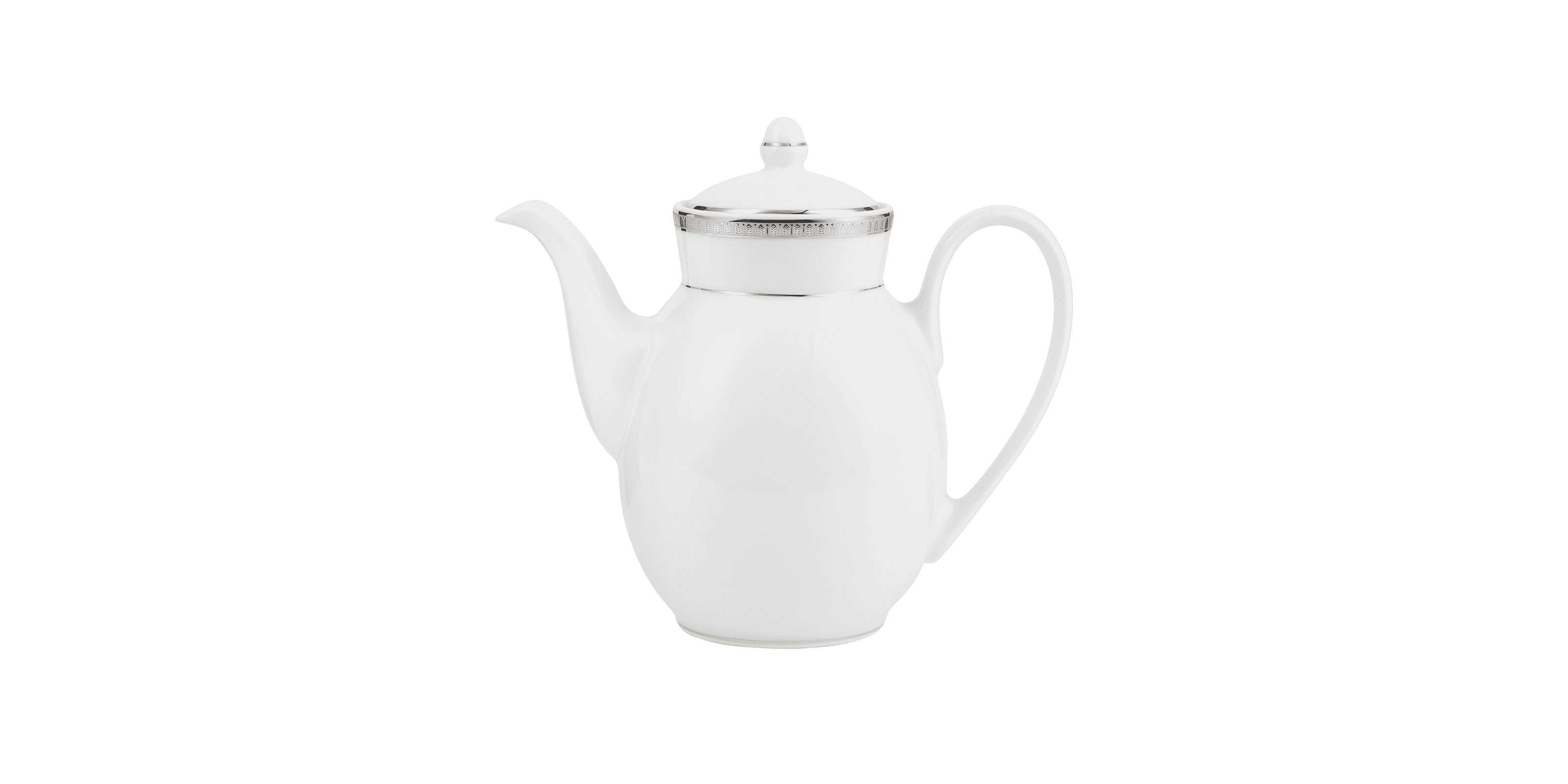 christofle porcelain pot platinum finish 1