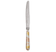 christofle partially gilded silver plated dinner knife - pink and yellow gold 2