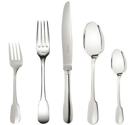 christofle ensemble individuel (5 pièces) en métal argenté 1