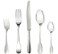 christofle individual place settings (5 pieces) cluny  silver plated 1