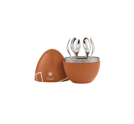 christofle MOOD Coffee - 6-Piece Silver-Plated Espresso Spoon Set with Chest