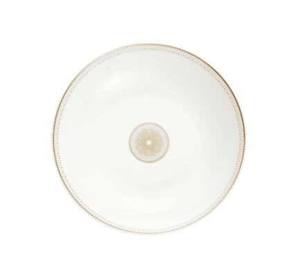 christofle porcelain soup cereal bowl gold finish 1