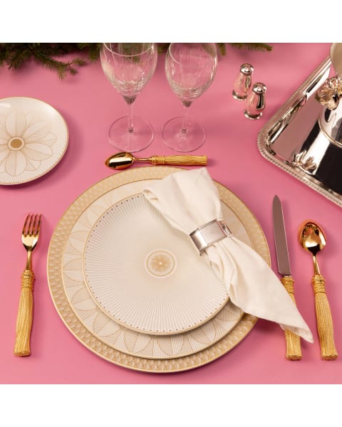 4-piece Silver-plated Gilded Individual place settings