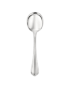 christofle cream soup spoon spatours  silver plated 1