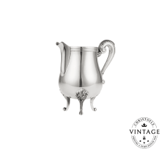 Vintage Silvered Creamer Louis XV Pompadour Gallia