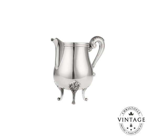 Vintage Silvered Creamer Louis XV Pompadour Gallia
