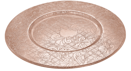 Underplate Jardin d'Eden Silver plated Pink DT