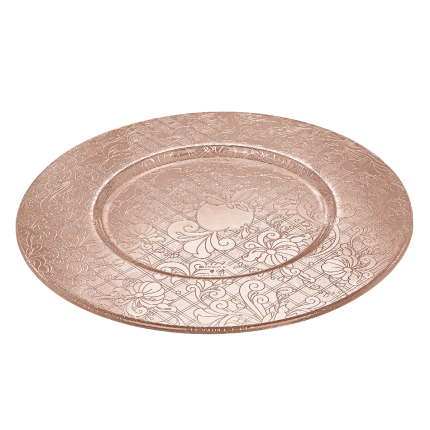 Underplate Jardin d'Eden Silver plated Pink DT
