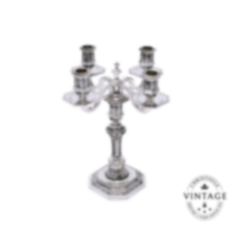 christofle candélabre 4 feux argenté - vintage 1