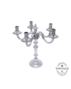 christofle candélabre 5 feux argenté - vintage 1
