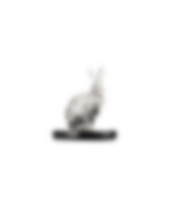 christofle sitting rabbit in sterling silver - haute orfèvrerie 2
