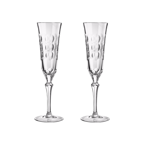 Crystal Champagne Flute Set of 2 Kawali