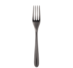 christofle stainless steel table fork - black colour 2
