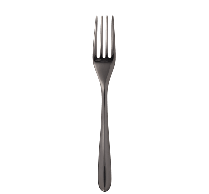 christofle fourchette de table en acier - coloris noir 2