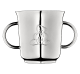 christofle Two handle baby cup Charlie Bear  Silver plated