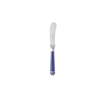christofle silver-plated butter spreader - marbled blue 0