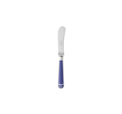 christofle silver-plated butter spreader - marbled blue 0