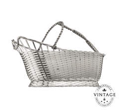 christofle vintage silvered wine basket 1