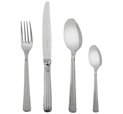christofle 4-Piece Stainless Steel Flatware Set