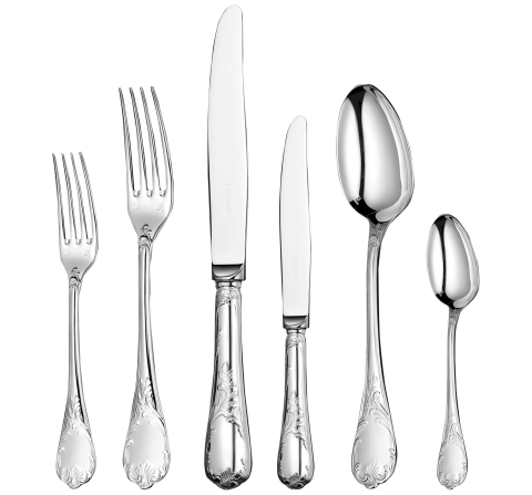 Flatware set for 6 people (36 pieces) Marly  Silver plated