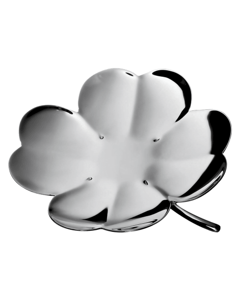 Silver-Plated Lucky 4-Leaf Clover Bowl