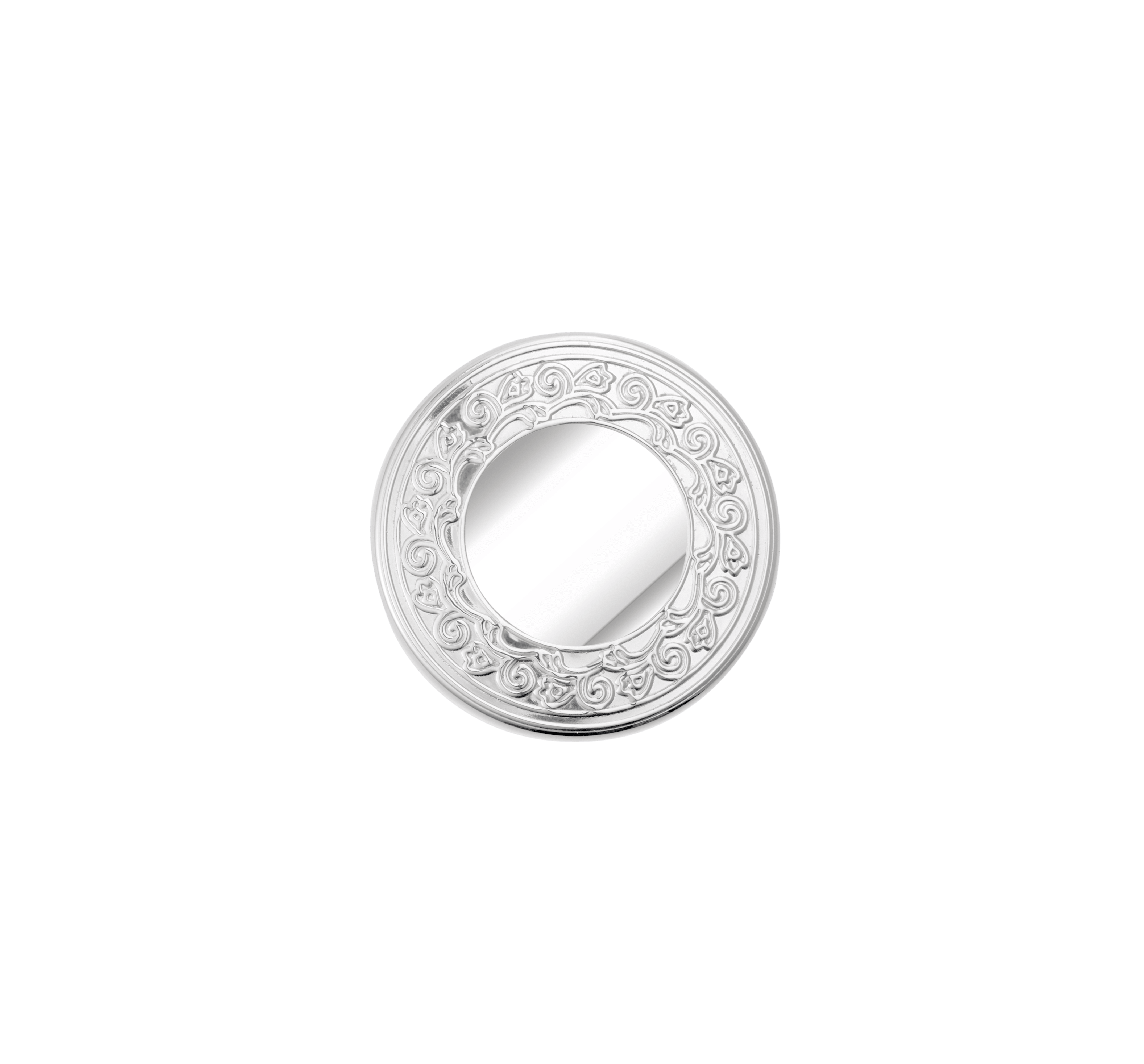 christofle bonbonnière ronde à frise en métal argenté 3