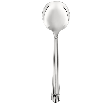 Silver-Plated Cream Soup Spoon