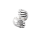 christofle sterling-silver cross ring rhodium plated 1