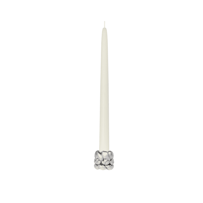 Christofle Silver-Plated Candle Holder + Odorless Candlestick Babylone