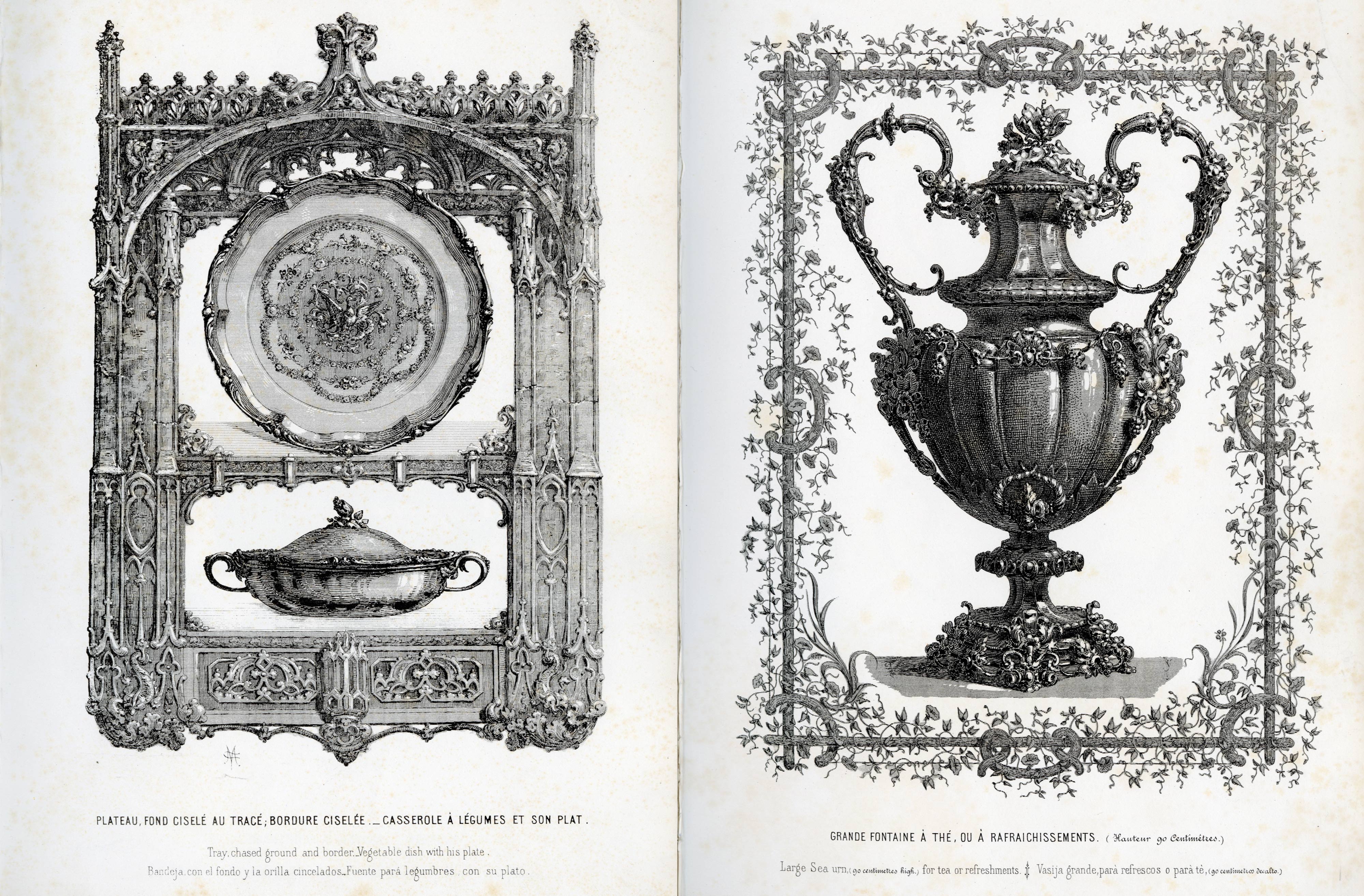 Extracts from the first illustrated Christofle catalog