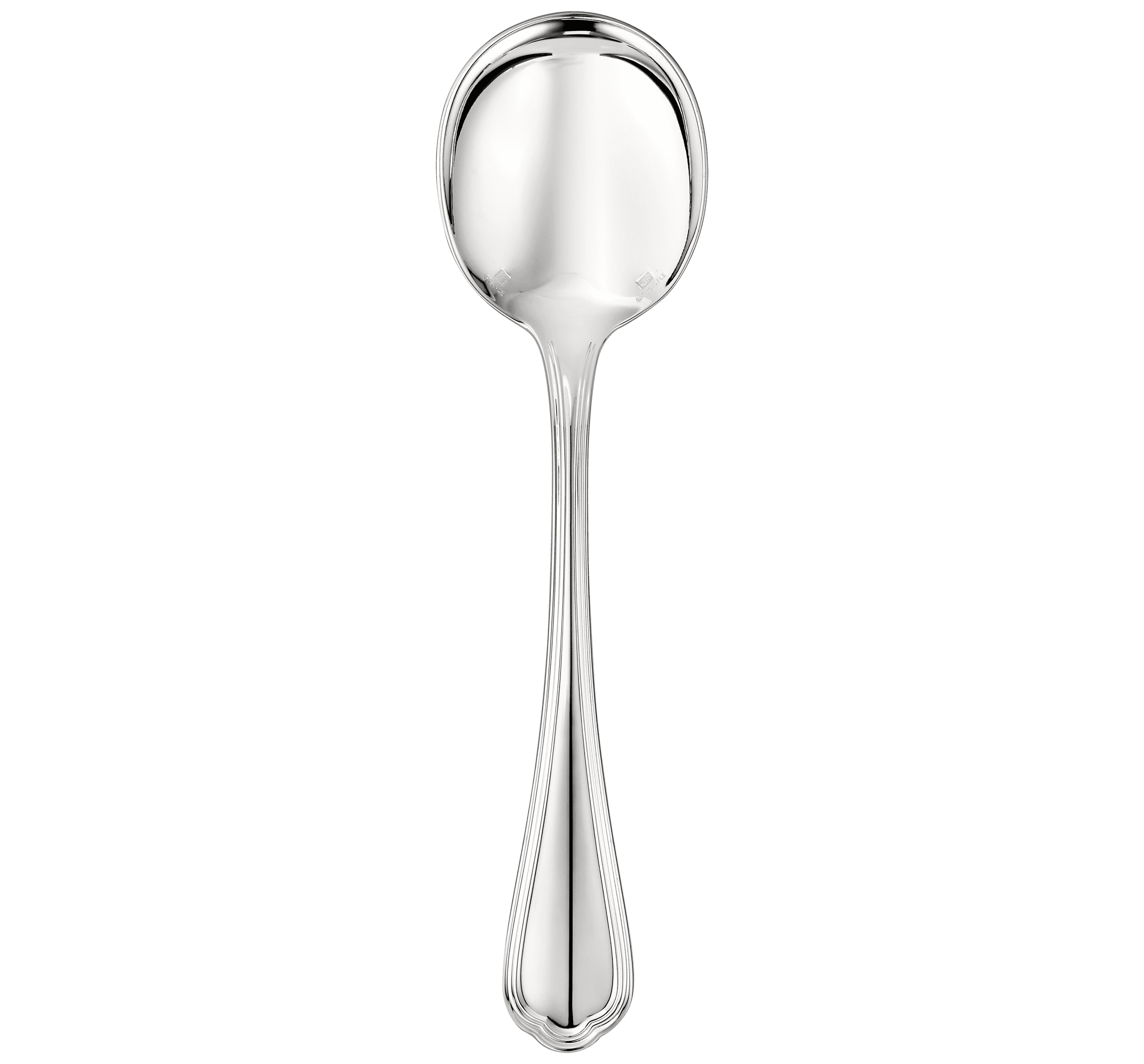 christofle silver-plated cream soup spoon  1