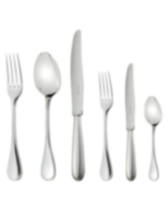 Flatware set for 6 people (36 pieces) Perles  Silver plated