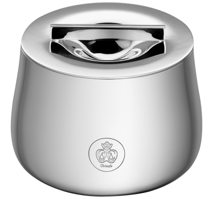 christofle sugar bowl silver time  silver plated 1