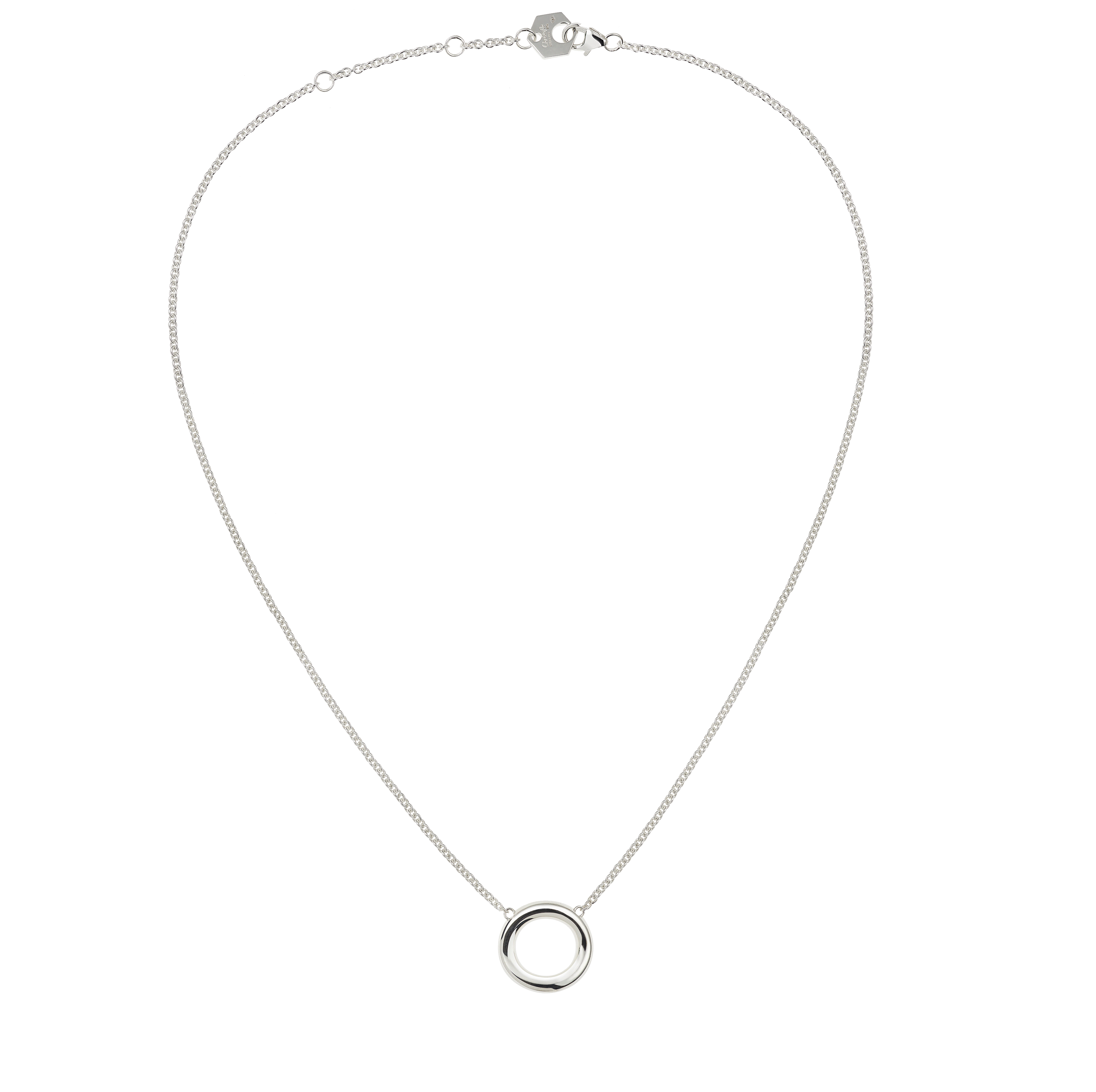 Sterling Silver Ring Necklace Idole de Christofle