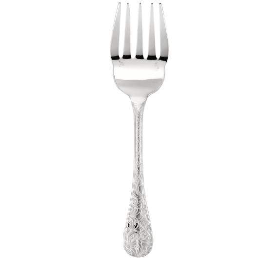 christofle fish serving fork jardin d'eden  silver plated 1