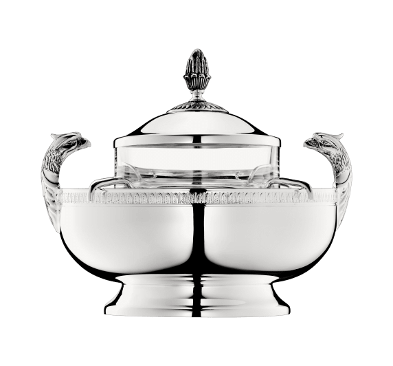 christofle silver-plated caviar serving set 1
