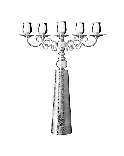 Five light candelabra Jardin d'Eden  Silver plated