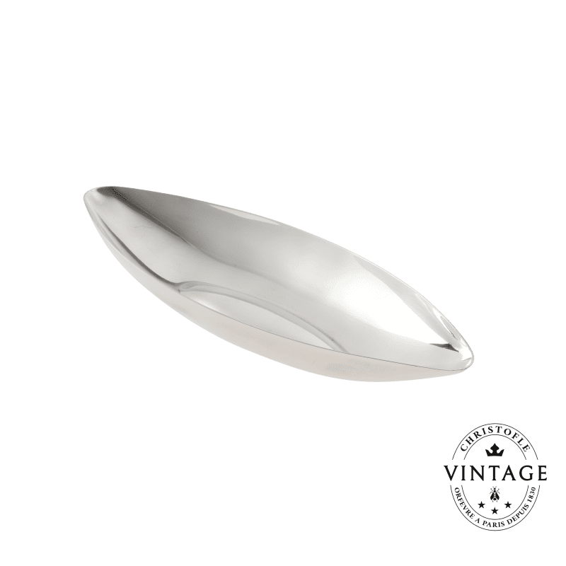Vintage Silvered Oval Bowl Nice
