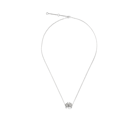 christofle sterling-silver pendant necklace rhodium plated 1